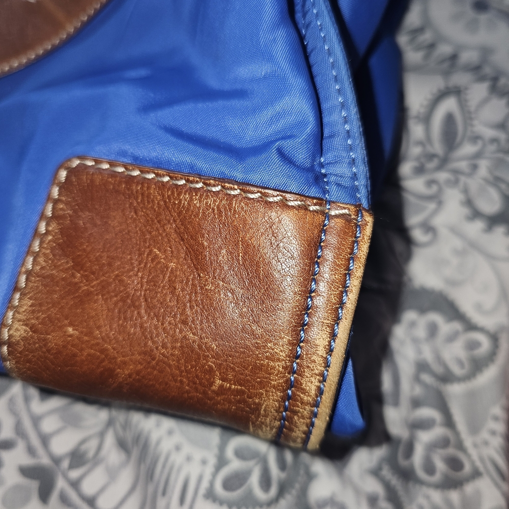 Tory Burch Blue and Coral Totes - Picture 12 of 13